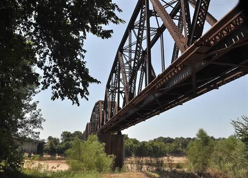 Arthur City Tx Red River Railroad Bridge