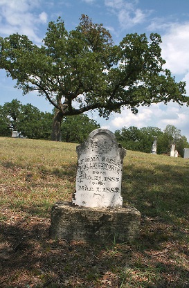 Aurora Texas - Aurora Cemetery tombstone