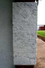 Bardwell Texas - 1912 Bardwell Masonic Lodge cornerstone