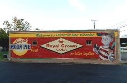 Ben Wheeler TX - Moon Pie and Royal Crown Cola sign