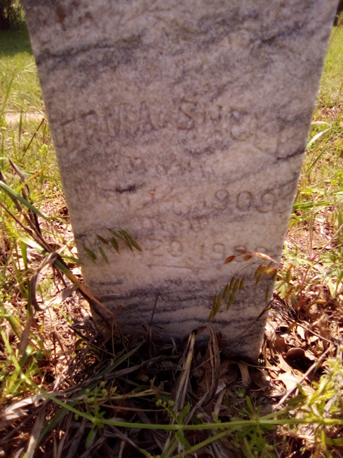 Blanton TX - Hill County Blanton Cemetery Erma Snell tombstone 