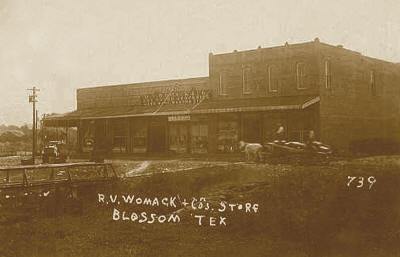 Womack Store, Blossom, Texas, 1900s