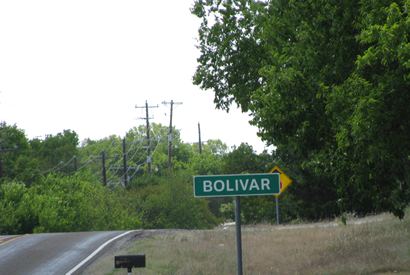  Bolivar TX highway sign