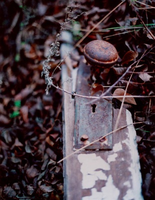 Rusted doorknob