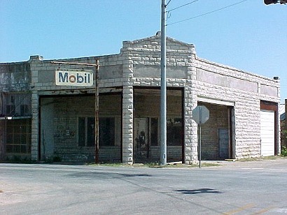 Old Mobil gas station, Carlton, Texas