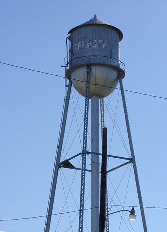 Celeste Texas water tower