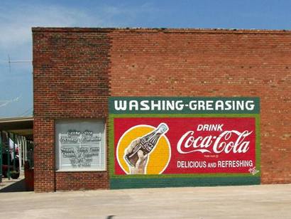 Celina Texas Coca-cola sign - Drink Coca-Cola Delicious and Refreshing