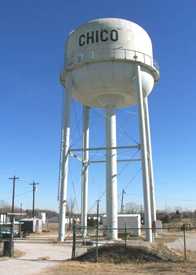 Chico, Texas water tower