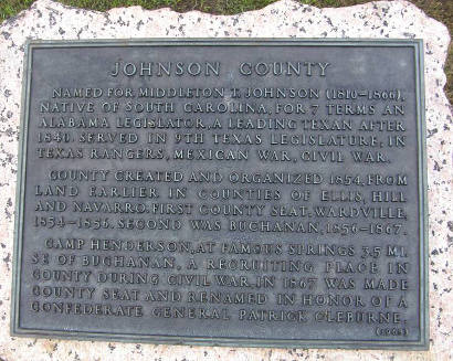 Cleburne Tx - Johnson County Centennial Marker