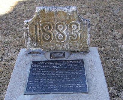 Cleburne TX - 1883 Johnson County Courthouse  stone