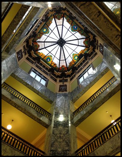 Skylight of Johnson County Courthouse, Cleburne, Texas