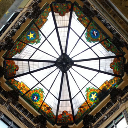 Skylight of Johnson County Courthouse, Cleburne, Texas