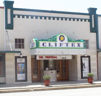 Clifton TX - Cliftex Theatre today