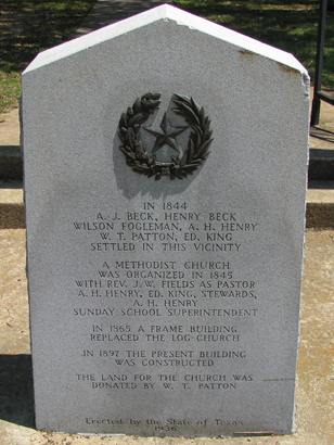 College Mound TX - United Methodist Church Centennial Marker