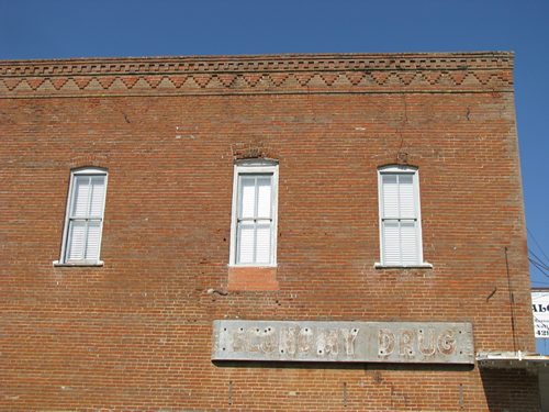 Collinsville Texas Economy Drug ghost sign