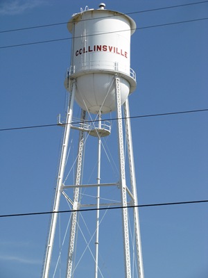 Collinsville Texas water tower