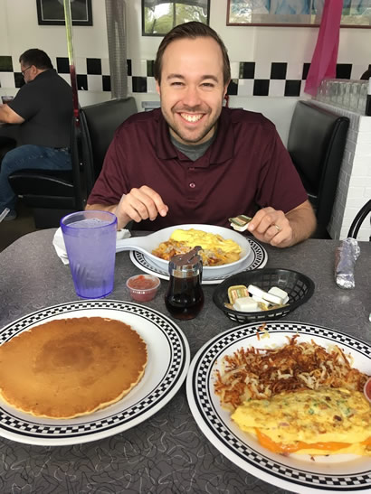 Coppell, TX - breakfast at the Local Diner, 2022