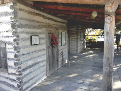 Old Cora, Comanche County log cabin courthouse , Texas