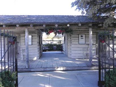 Old Cora, Comanche County log cabin courthouse , Texas 