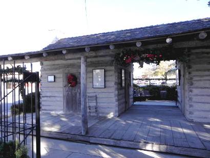 Old Cora, Comanche County log cabin courthouse , Texas