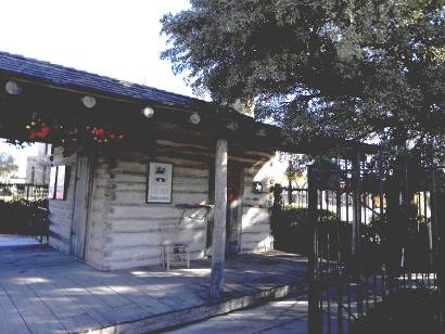 Old Cora, Comanche County log cabin courthouse , Texas