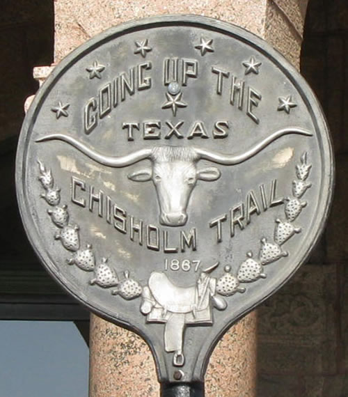 Decatur TX - Wise County Chisholm Trail plaque