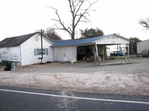 Old gas station in Direct Texas