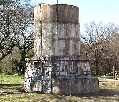 Duffau Texas old water tank and merry-go-round