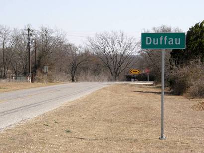 Duffau Tx Road Sign