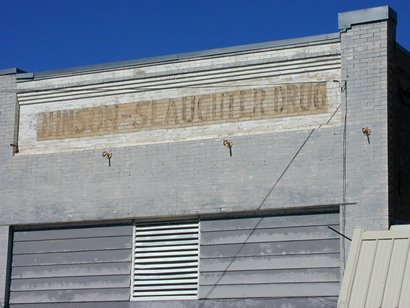 Edgewood TX drug store ghost sign