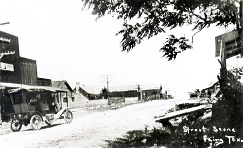 Fairy Texas street scene old photo