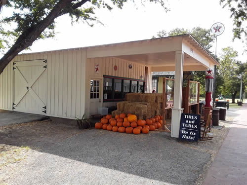 Farmers Branch TX - Farmers Branch Historical Park, 1920s Texaco Gas Station 