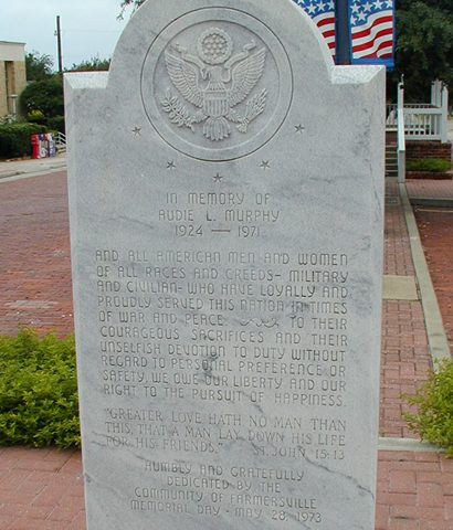 Audie Murphy Memorial, Farmersville, Texas