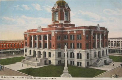 1911 Cooke County Courthouse, Gainesville, Texas 1920s photo