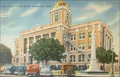 Cooke County Courthouse, Gainesville, Texas late 1930s photo