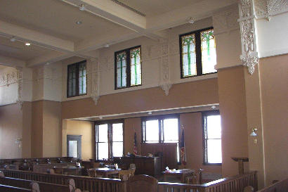 Gainesville TX - 1911 Cooke County Courthouse district courtroom