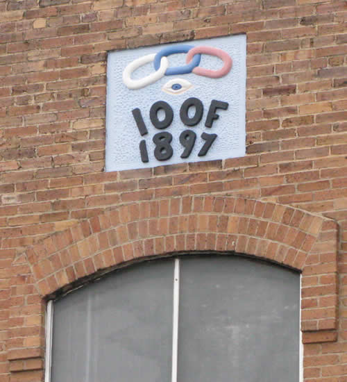 Garland Texas 1897 IOOF sign