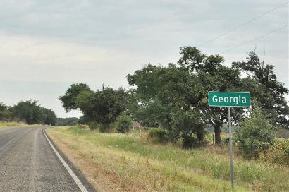 Georgia TX Road Sign
