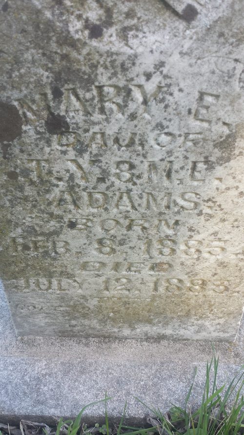 Grandview TX - Wilkinson Family  Cemetery infant  tombstone