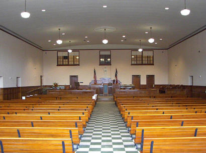 Hamilton Texas - Hamilton County courthouse courtroom