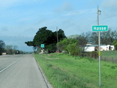 Hasse TX highway sign