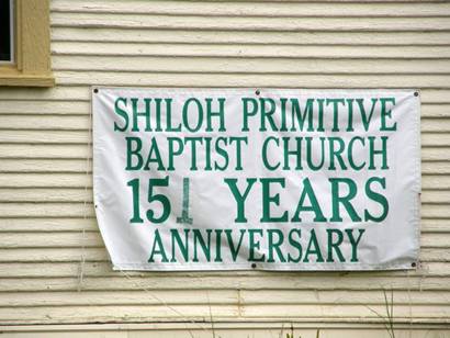 Kirvin Tx Shiloh Primitive Baptist Church 151 anniversary Banner