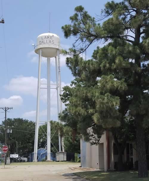 Lake Dallas TX  Water Tower