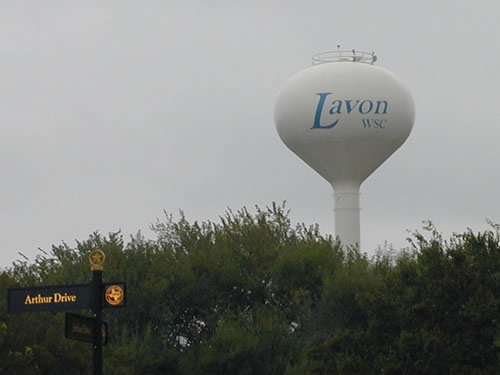 Lavon Texas water tower