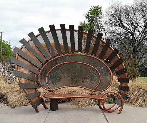 Lewisville TX - Old Town Station Bench