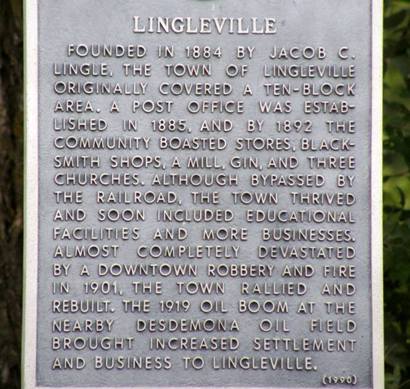 Lingleville Texas marker