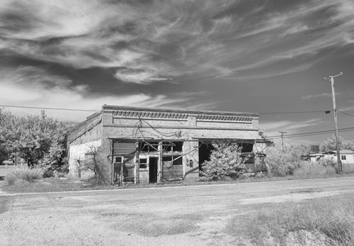 Malone, Texas - Abandoned building in downtown Malone, Texas