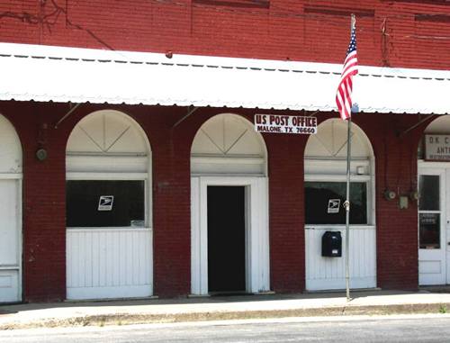 Post Office in Malone Texas