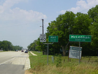 Mart Tx city limit