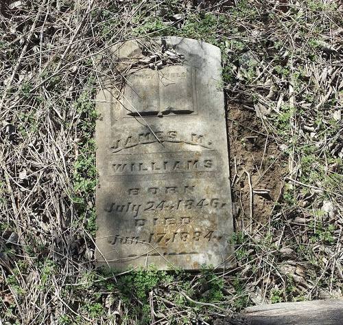 Hill County TX - fallen tombsotne in  Cemetery in Mayfield 